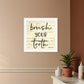 Brush your Teeth Black Framed Print Bathroom Wall Art