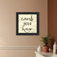 Comb Your Hair Black Framed Print Bathroom Wall Art