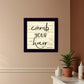 Comb Your Hair Black Framed Print Bathroom Wall Art