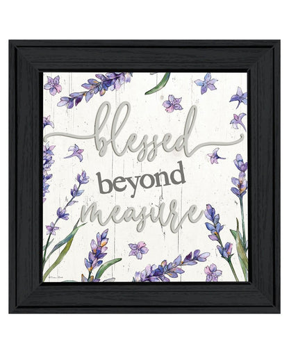 Blessed Beyond Measure Black Framed Print Wall Art