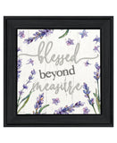 Blessed Beyond Measure Black Framed Print Wall Art