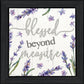 Blessed Beyond Measure Black Framed Print Wall Art