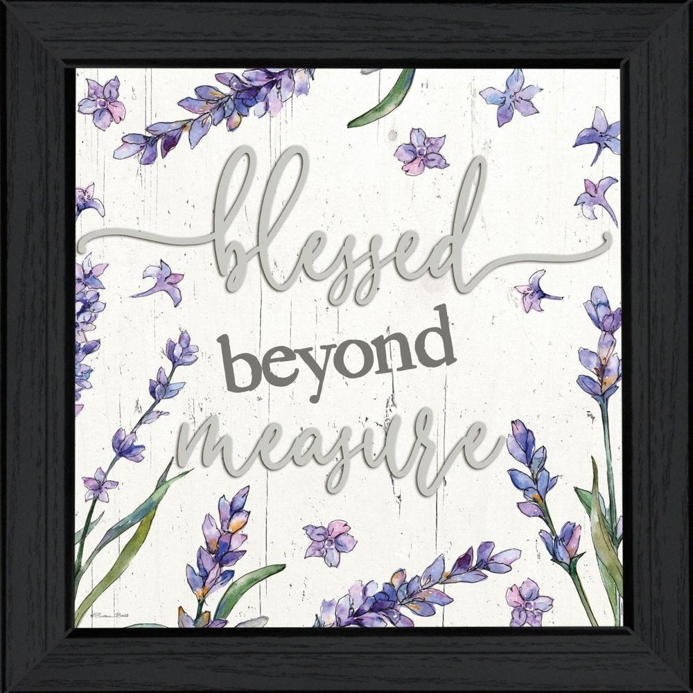 Blessed Beyond Measure Black Framed Print Wall Art