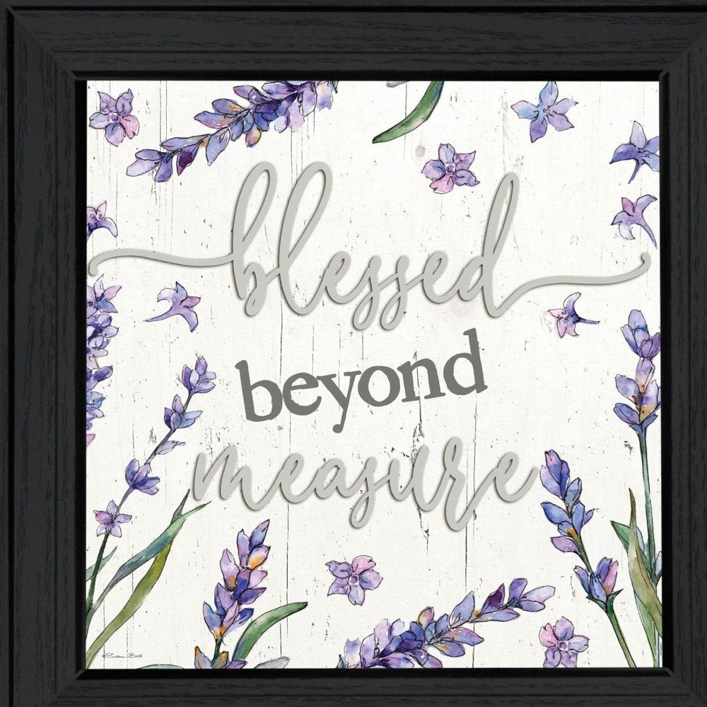 Blessed Beyond Measure Black Framed Print Wall Art