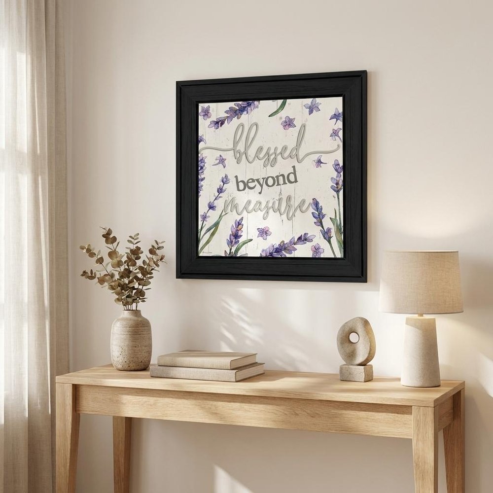Blessed Beyond Measure Black Framed Print Wall Art