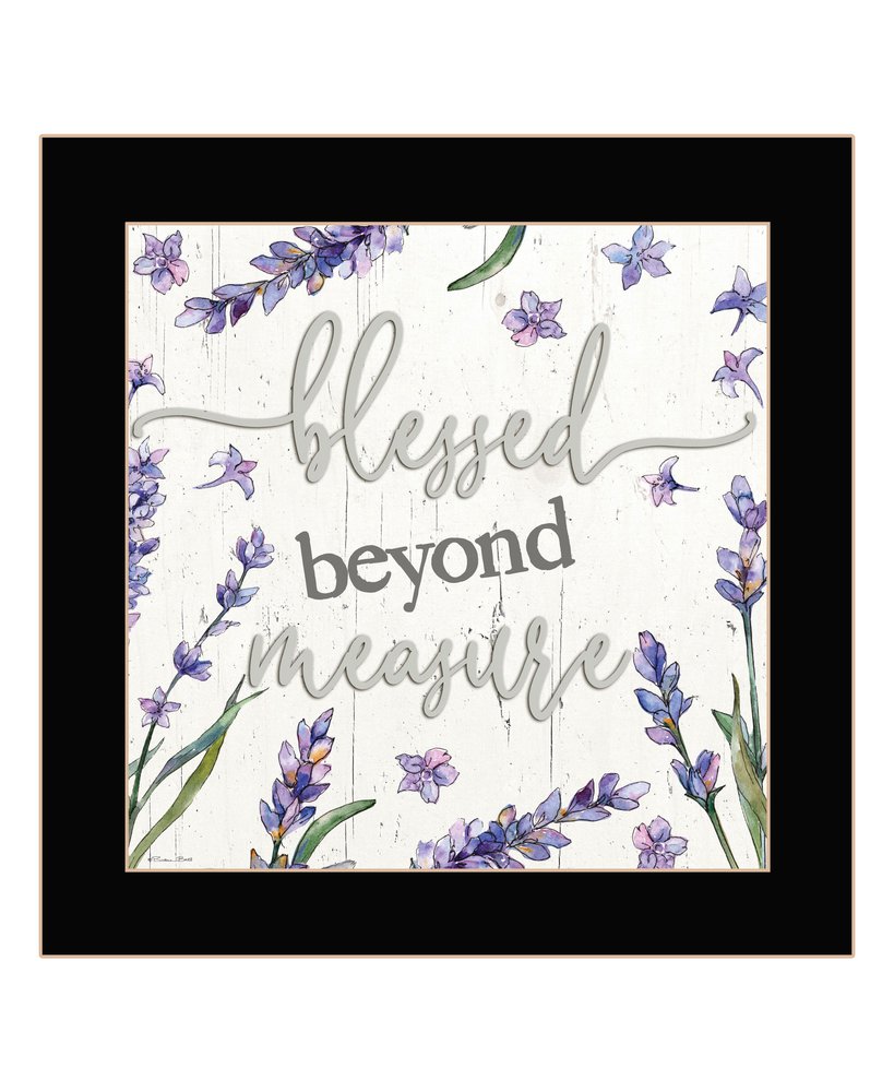 Blessed Beyond Measure White Framed Print Wall Art