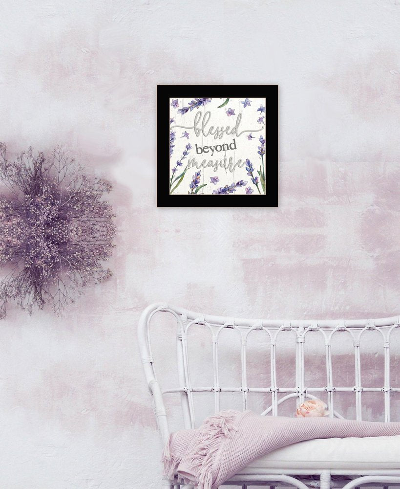Blessed Beyond Measure White Framed Print Wall Art