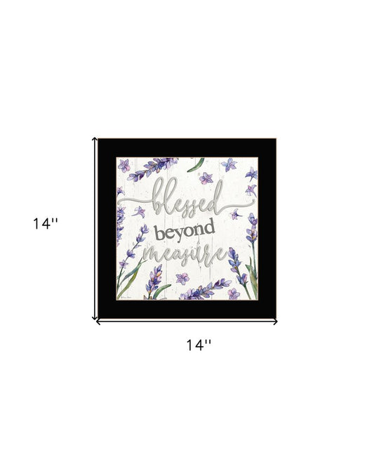 Blessed Beyond Measure White Framed Print Wall Art