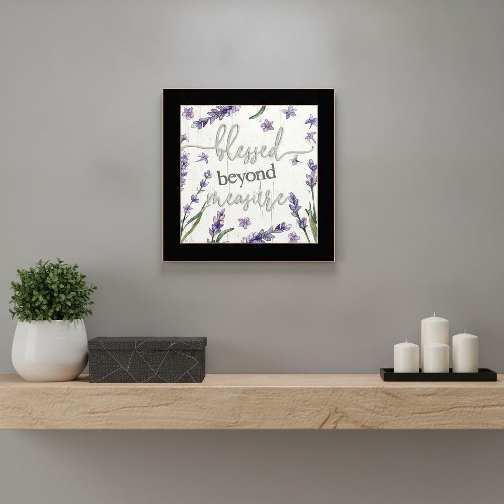 Blessed Beyond Measure White Framed Print Wall Art