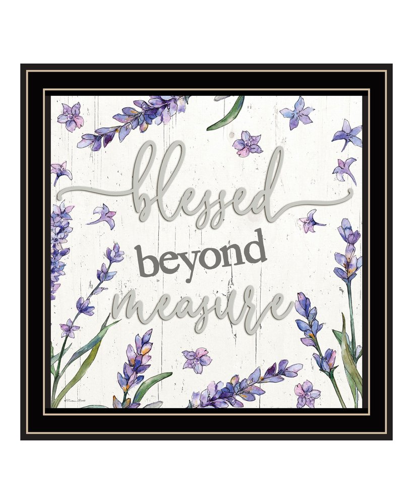 Blessed Beyond Measure White Framed Print Wall Art