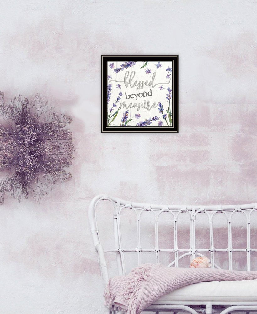 Blessed Beyond Measure White Framed Print Wall Art