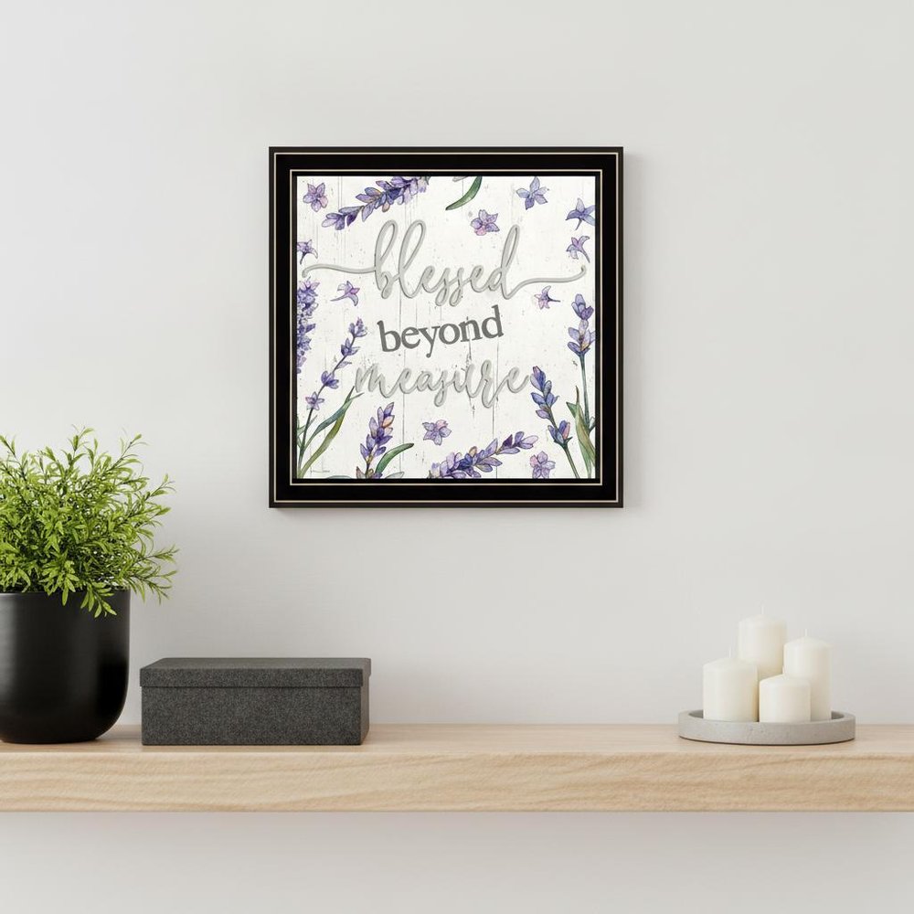 Blessed Beyond Measure White Framed Print Wall Art