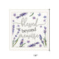 Blessed Beyond Measure White Framed Print Wall Art