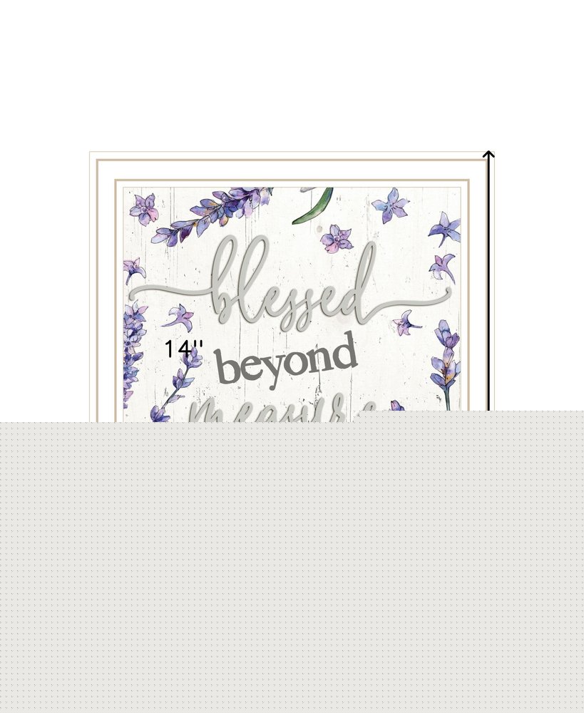 Blessed Beyond Measure Black Framed Print Wall Art