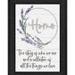 Home a Circle of Love Black Framed Print Wall Art