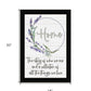 Home a Circle of Love Black Framed Print Wall Art