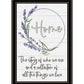 Home a Circle of Love Black Framed Print Wall Art