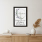Home a Circle of Love Black Framed Print Wall Art