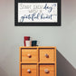 Grateful Heart Black Framed Print Wall Art