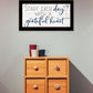 Grateful Heart Black Framed Print Wall Art