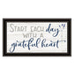 Grateful Heart Black Framed Print Wall Art