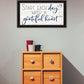 Grateful Heart Black Framed Print Wall Art