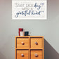 Grateful Heart Black Framed Print Wall Art