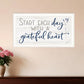 Grateful Heart Black Framed Print Wall Art