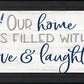 Our Home Black Framed Print Wall Art