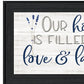 Our Home Black Framed Print Wall Art