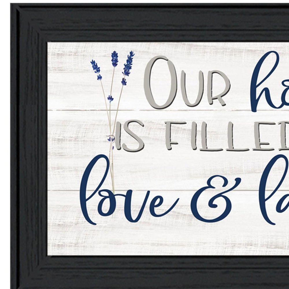 Our Home Black Framed Print Wall Art