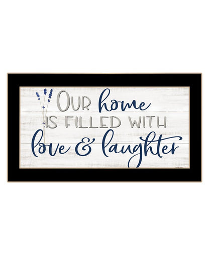 Our Home Black Framed Print Wall Art