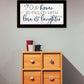Our Home Black Framed Print Wall Art