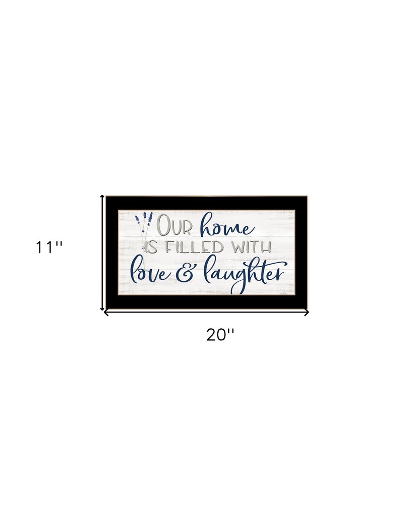 Our Home Black Framed Print Wall Art