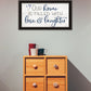 Our Home Black Framed Print Wall Art