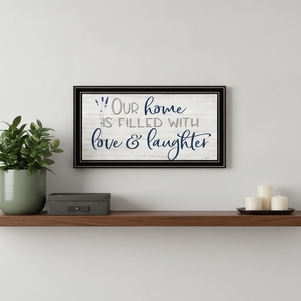 Our Home Black Framed Print Wall Art
