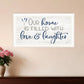 Our Home Black Framed Print Wall Art