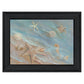 Seashore Star Black Framed Print Wall Art