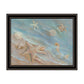 Seashore Star Black Framed Print Wall Art