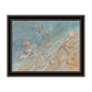 Seashore Star Black Framed Print Wall Art