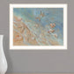 Seashore Star Black Framed Print Wall Art