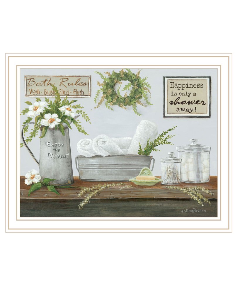 Fresh Towels Black Framed Print Wall Art