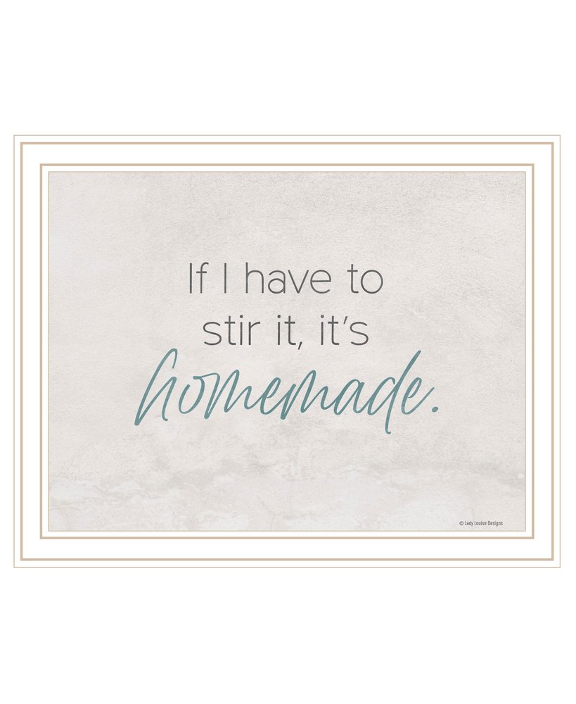 It's Homemade Black Framed Print Wall Art