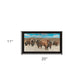 Bison Herd Black Framed Print Wall Art