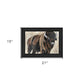 The Boss Bison Only Black Framed Print Wall Art