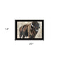 The Boss Bison Only Black Framed Print Wall Art