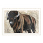 The Boss Bison Only Black Framed Print Wall Art