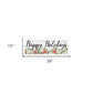 Happy Holiday White Framed Print Wall Art