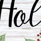 Happy Holiday White Framed Print Wall Art