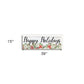 Happy Holiday White Framed Print Wall Art
